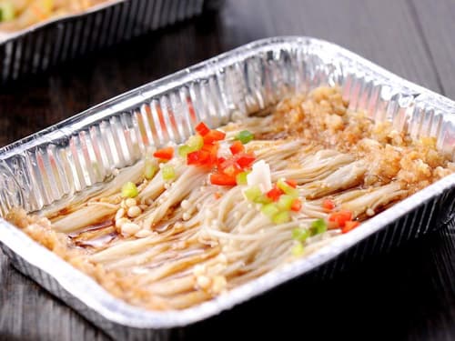 商洛锡纸烤金针菇